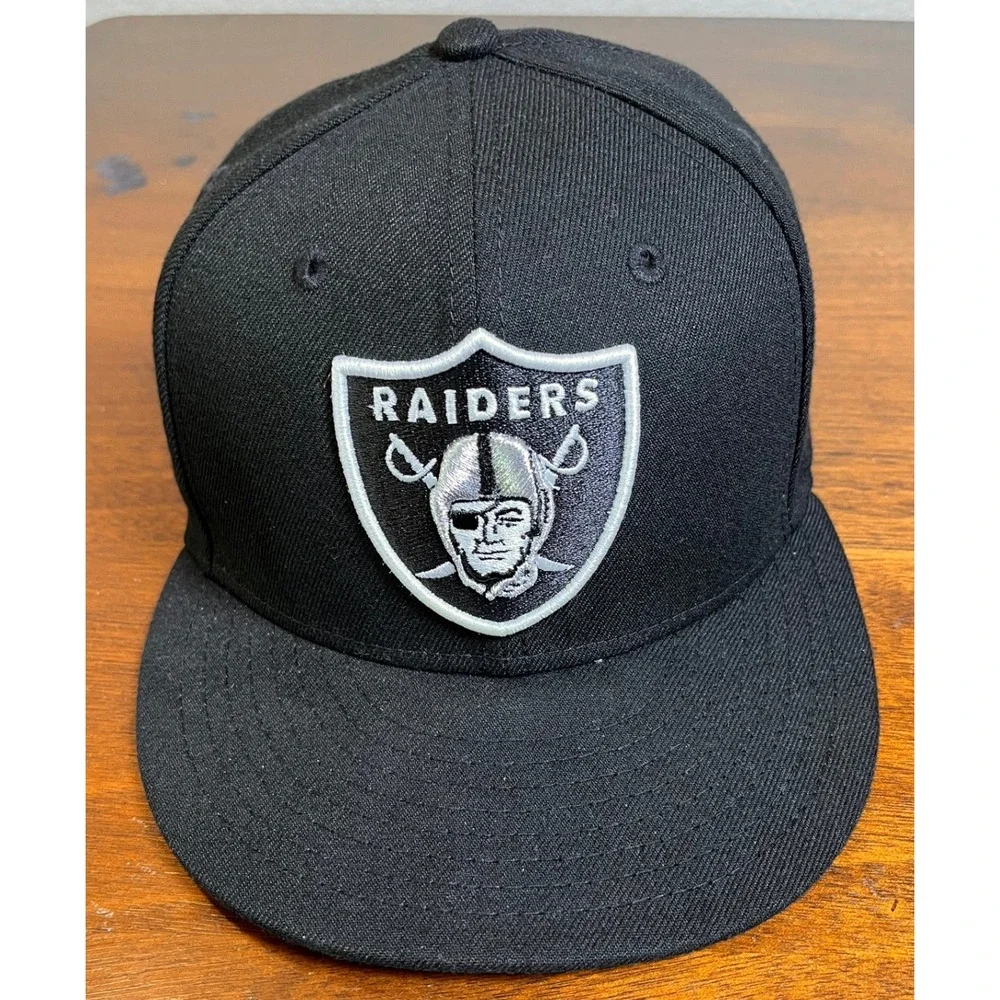 New Era 9FIFTY Las Vegas Raiders Snapback Hat Black NFL Cap OSFM Preowned